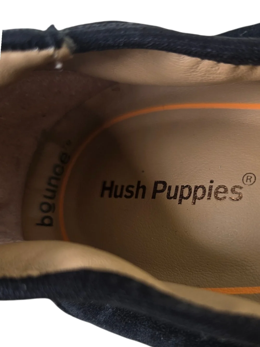 Hush Puppies Tessa Black Suede Ballet Flats Bow Comfort Shoes Women's 9.5M